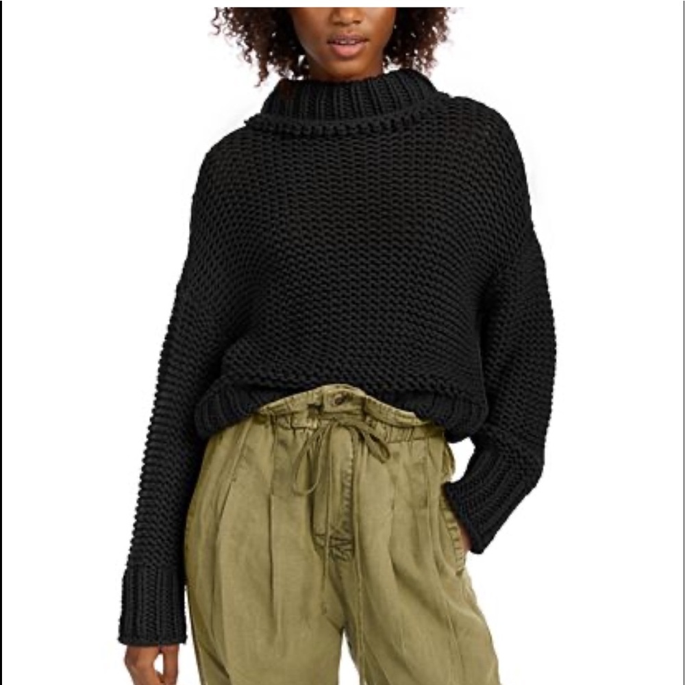 🌸FREE PEOPLE My Only Sunshine Cowl-Neck SWEATER🌸